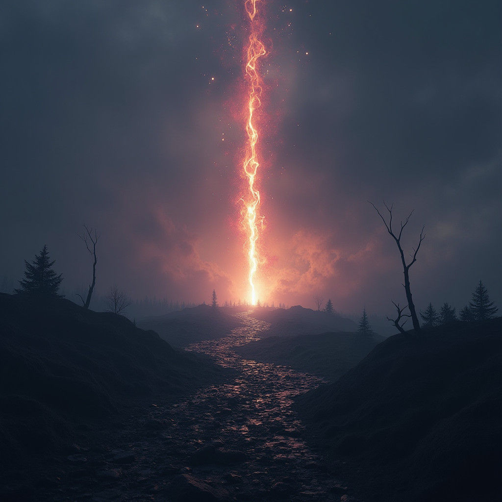 Ethereal Energy Shard Illuminates Mystical Realm