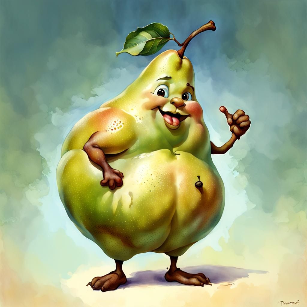 Pear shaped.