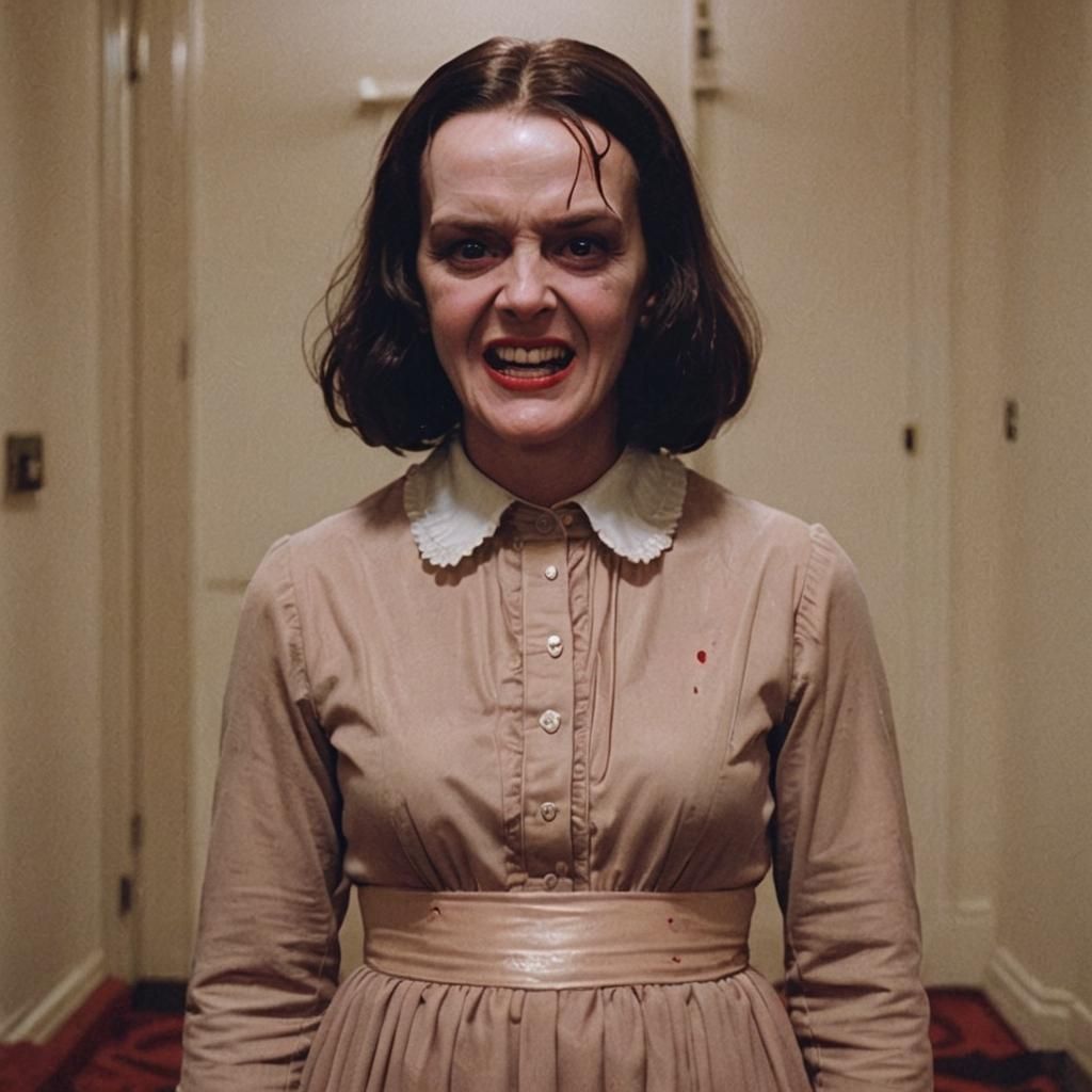 Eerie Woman from a Horror Classic