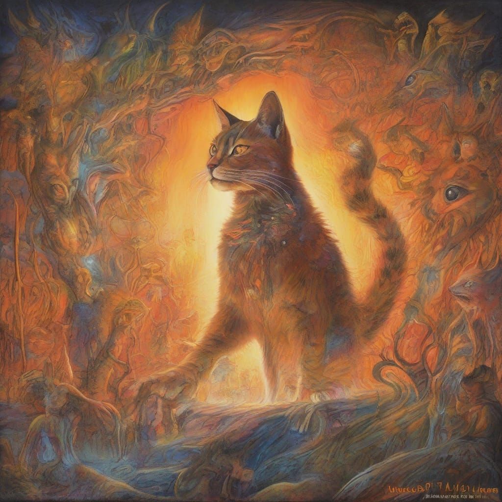 Surreal Caracal Band Concert in Dream Landscape