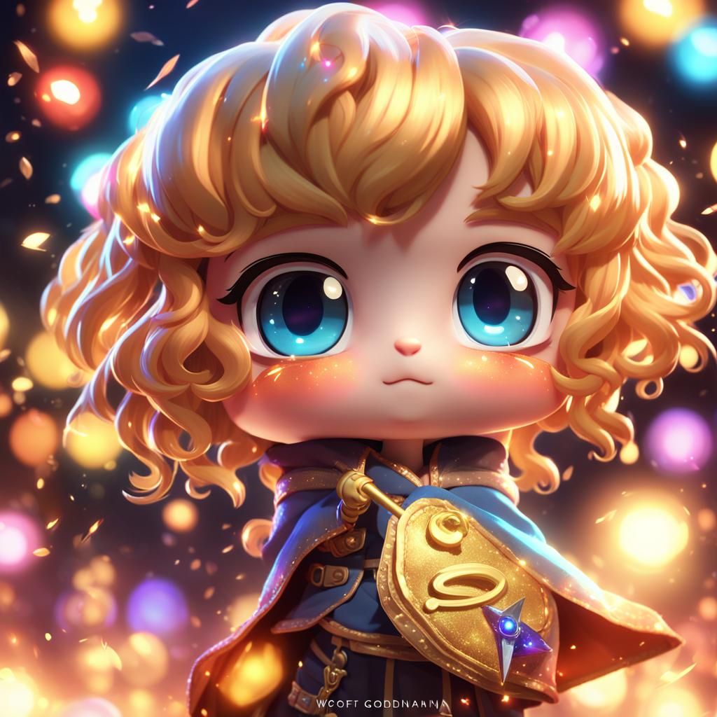 Chibi Banner for June in Anime 3D Art