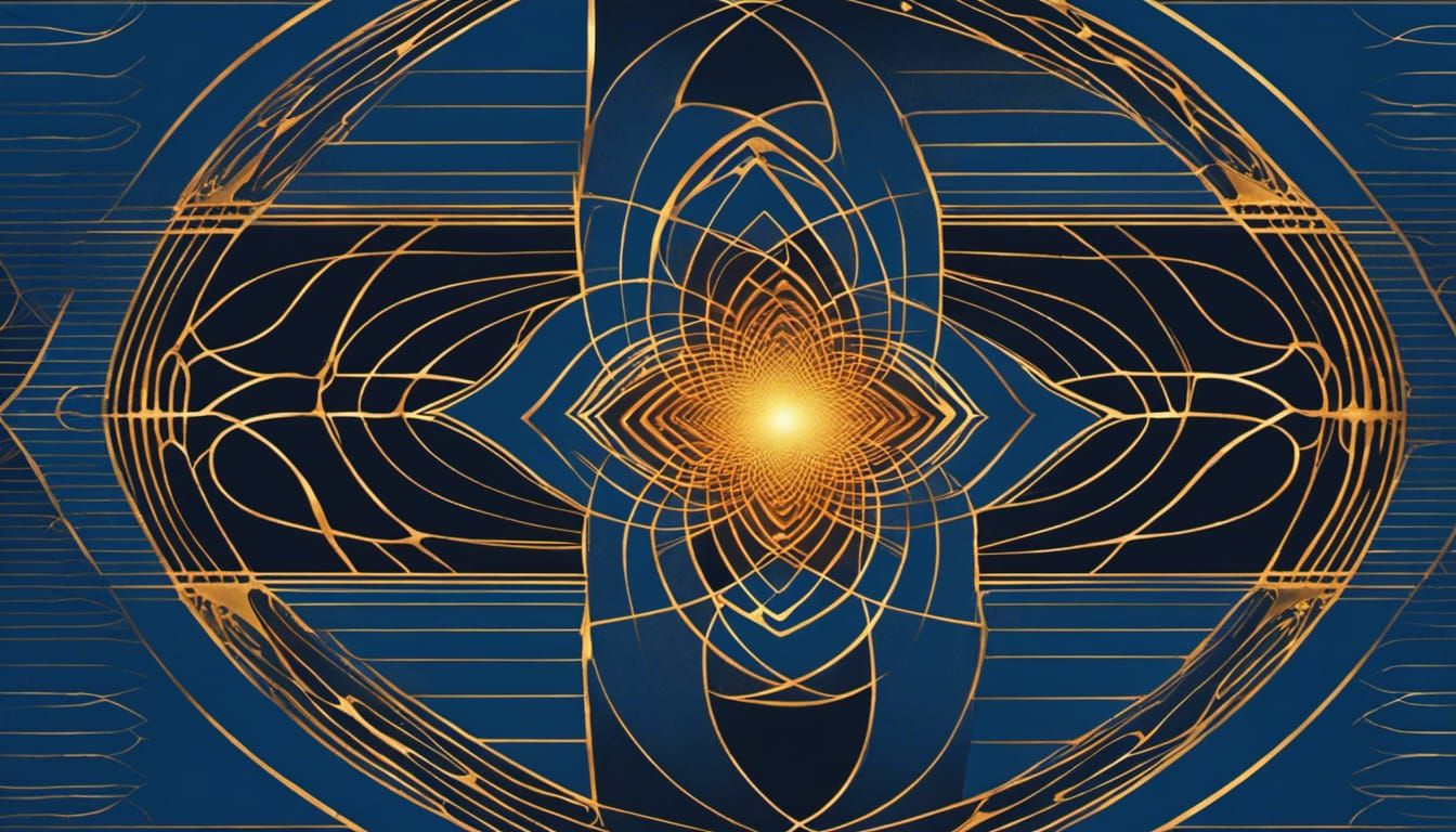 Infinity Loop with Sacred Geometry and Golden Rule