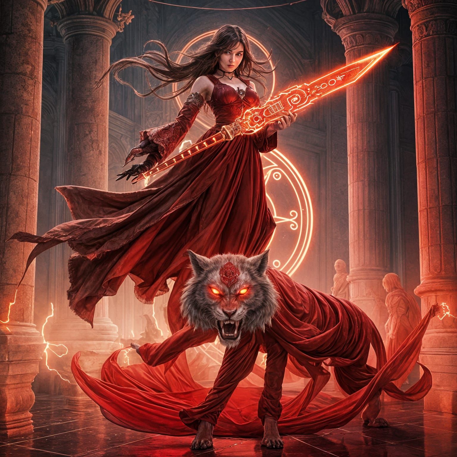 Ethereal Warrior Borne by Arcane Power