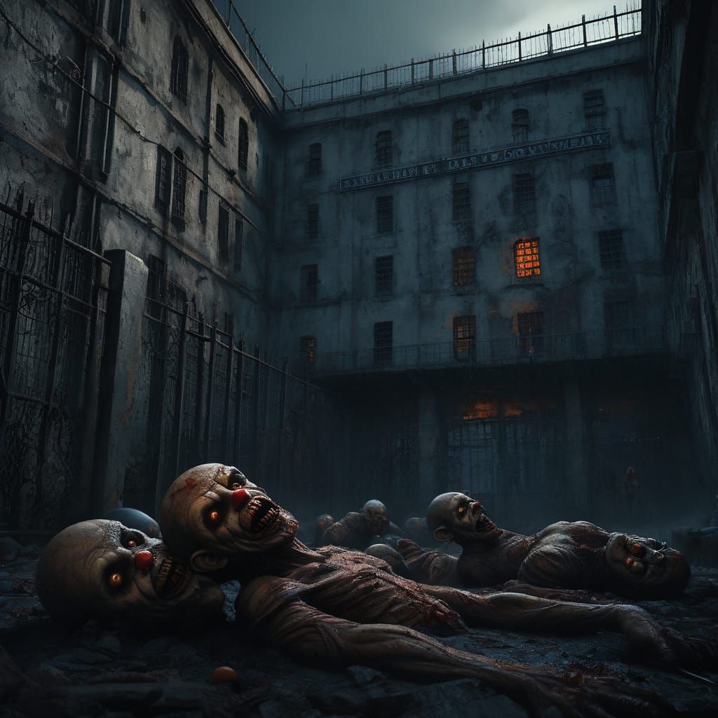 Cinematic Dark Surrealism at Alcatraz: Zombie Monkeys in Vio...