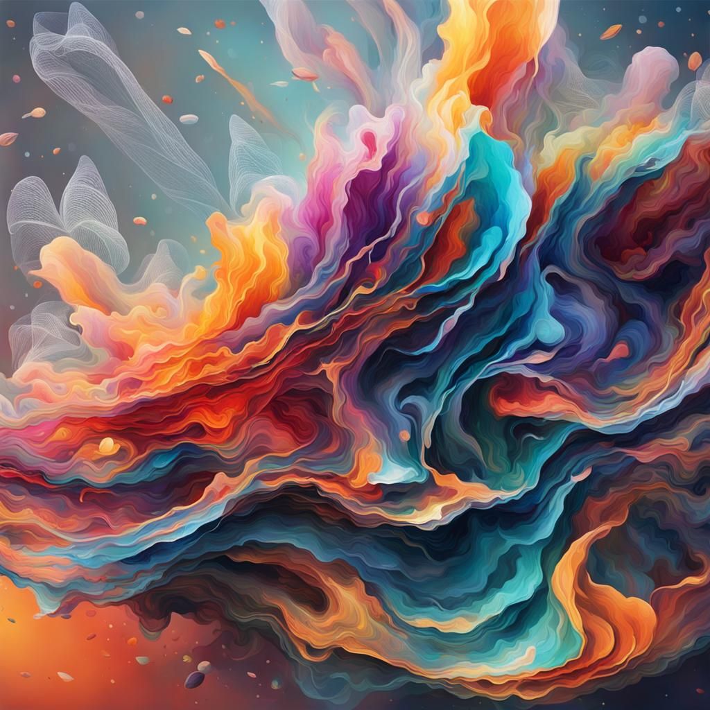Mesmerizing Transparent Colors in Abstract Art