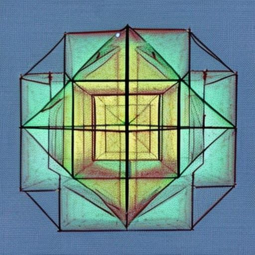 Scientific Diagram of a Necker's Cube Illusion