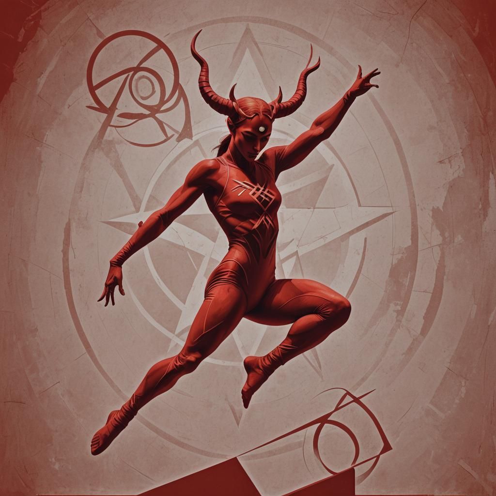 Gymnast female demon