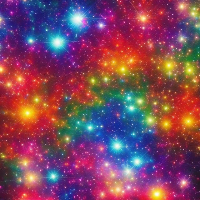 Cosmic Sparkles in Deep Color