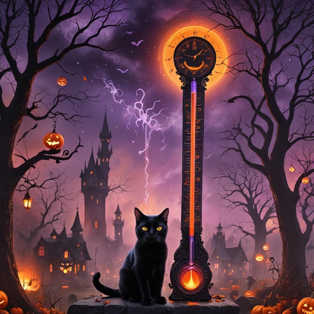 Mystical Thermometer in Halloween Fantasy Art