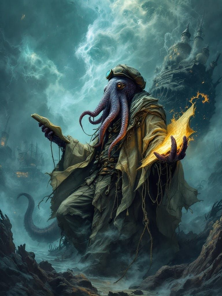 Mysterious Cartographer of the Abyssal Realm