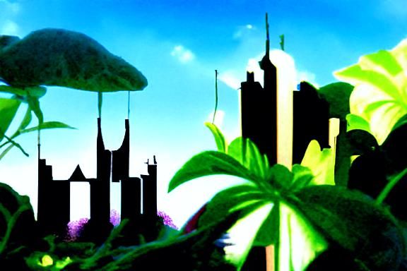 Fantasy Jungle Cityscape