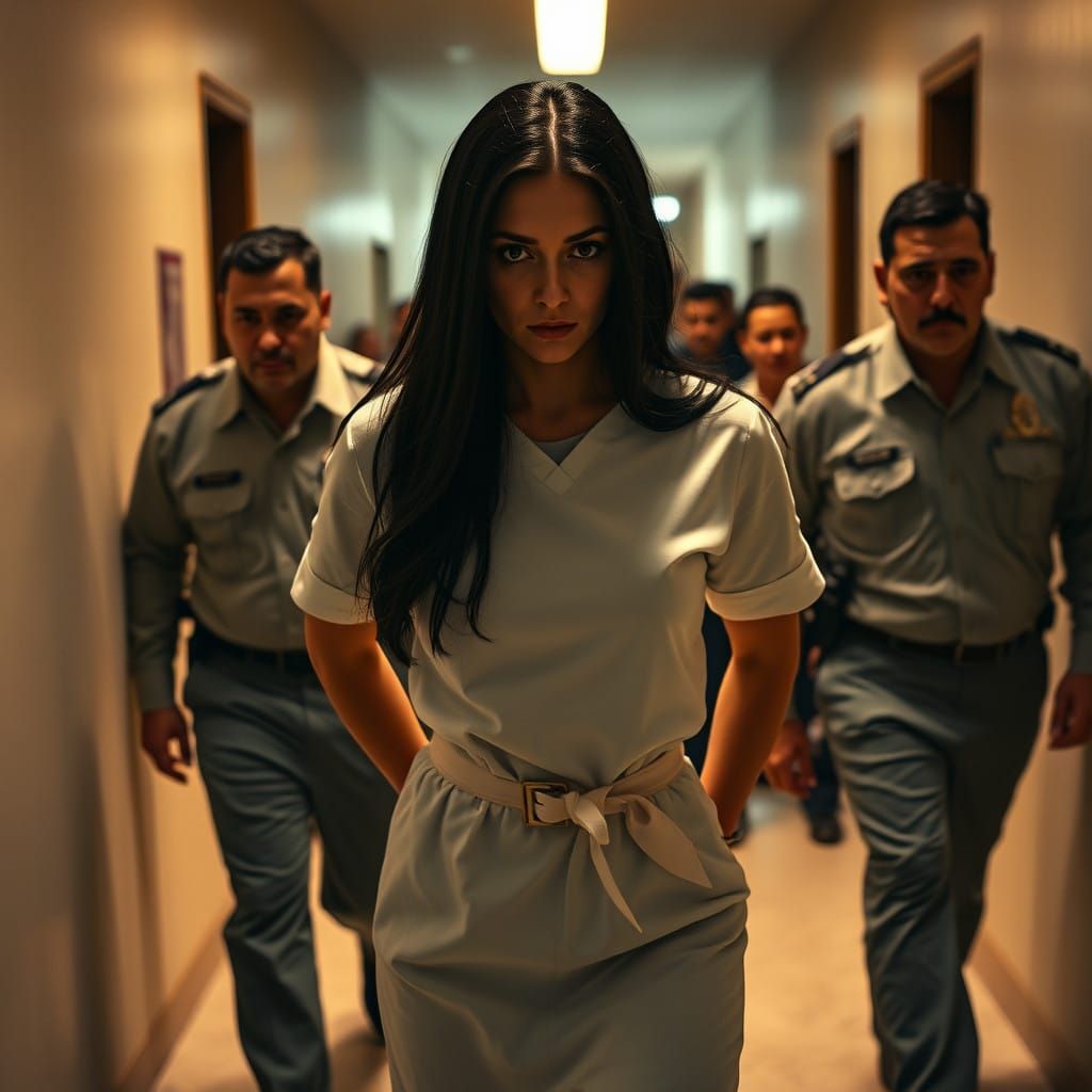 Depressed Woman Escorted Out of Courtroom by Guards