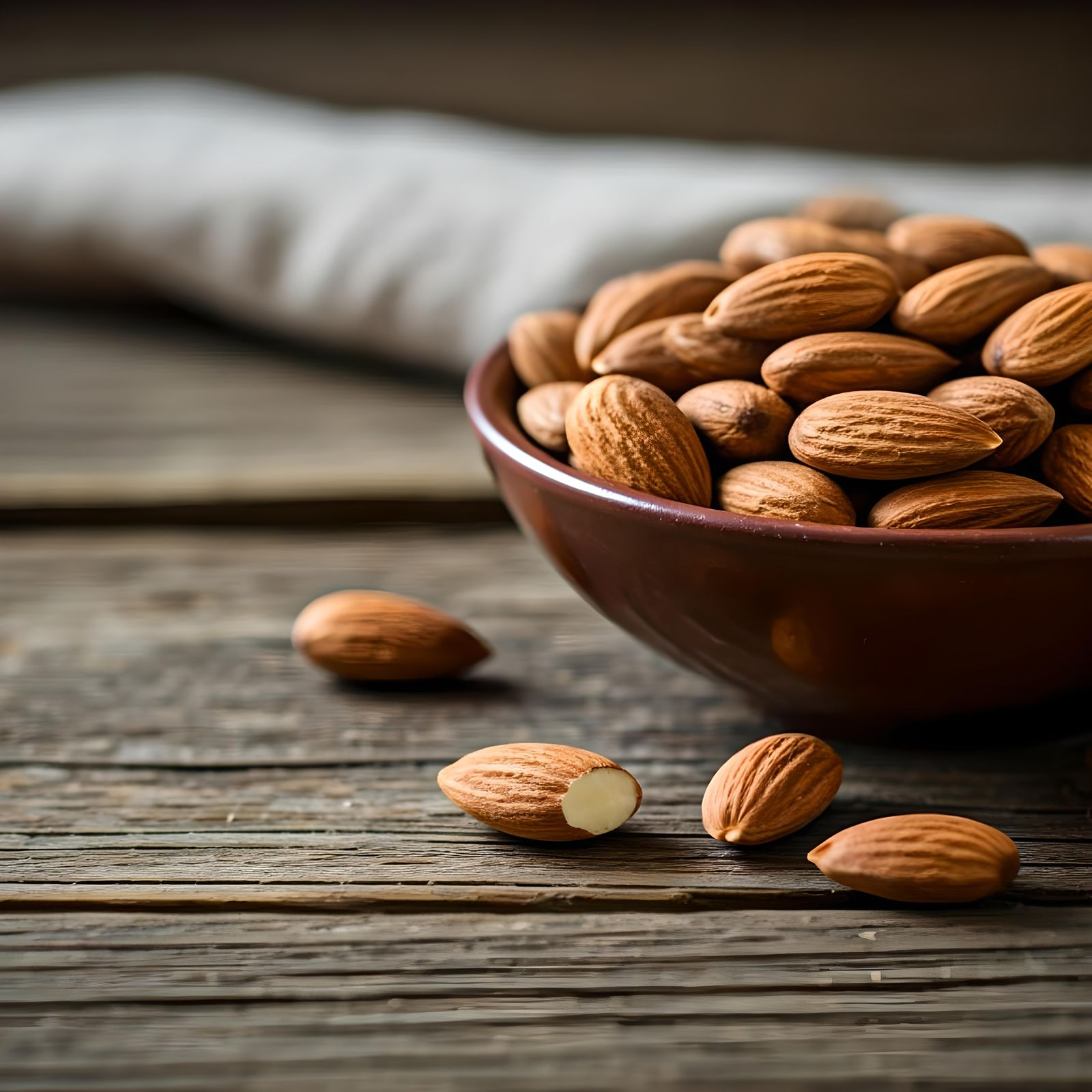 Almonds in Bowl Still Life Photography