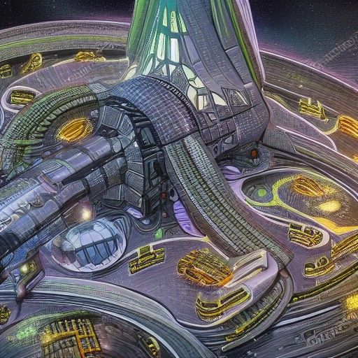 Futuristic Alien City Invasion: Hyper-Detailed Sci-Fi Art
