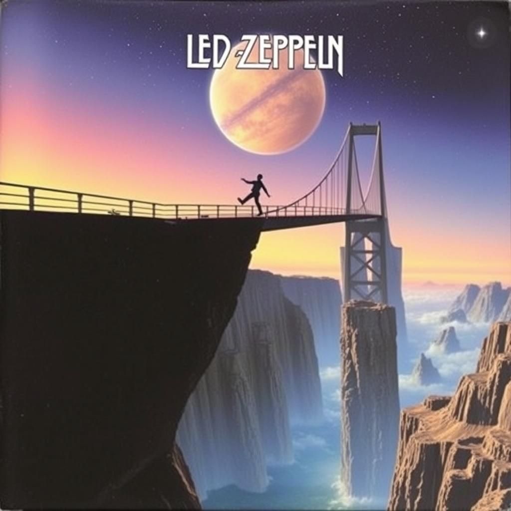 Surreal Album Cover Art: Leaping into the Abyss