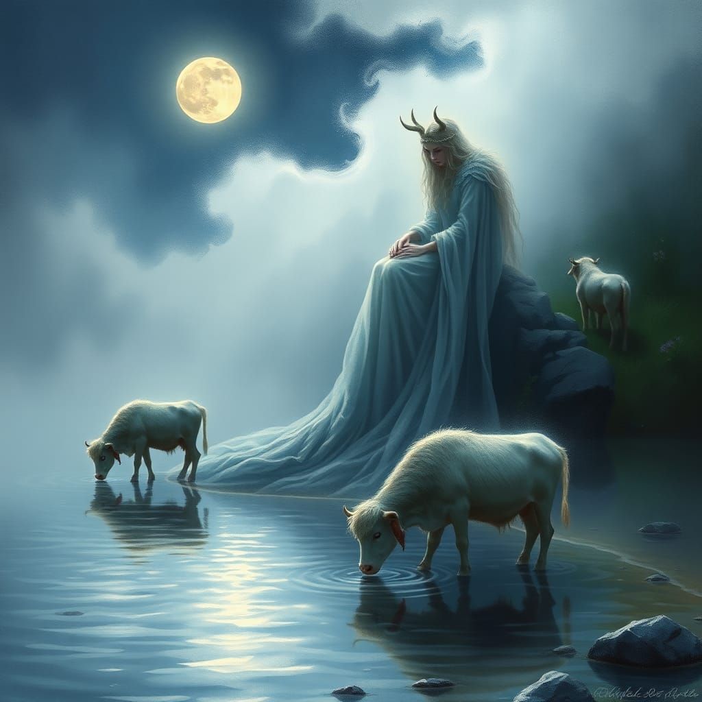 Gwraig Annwn a Gwartheg y Llyn.