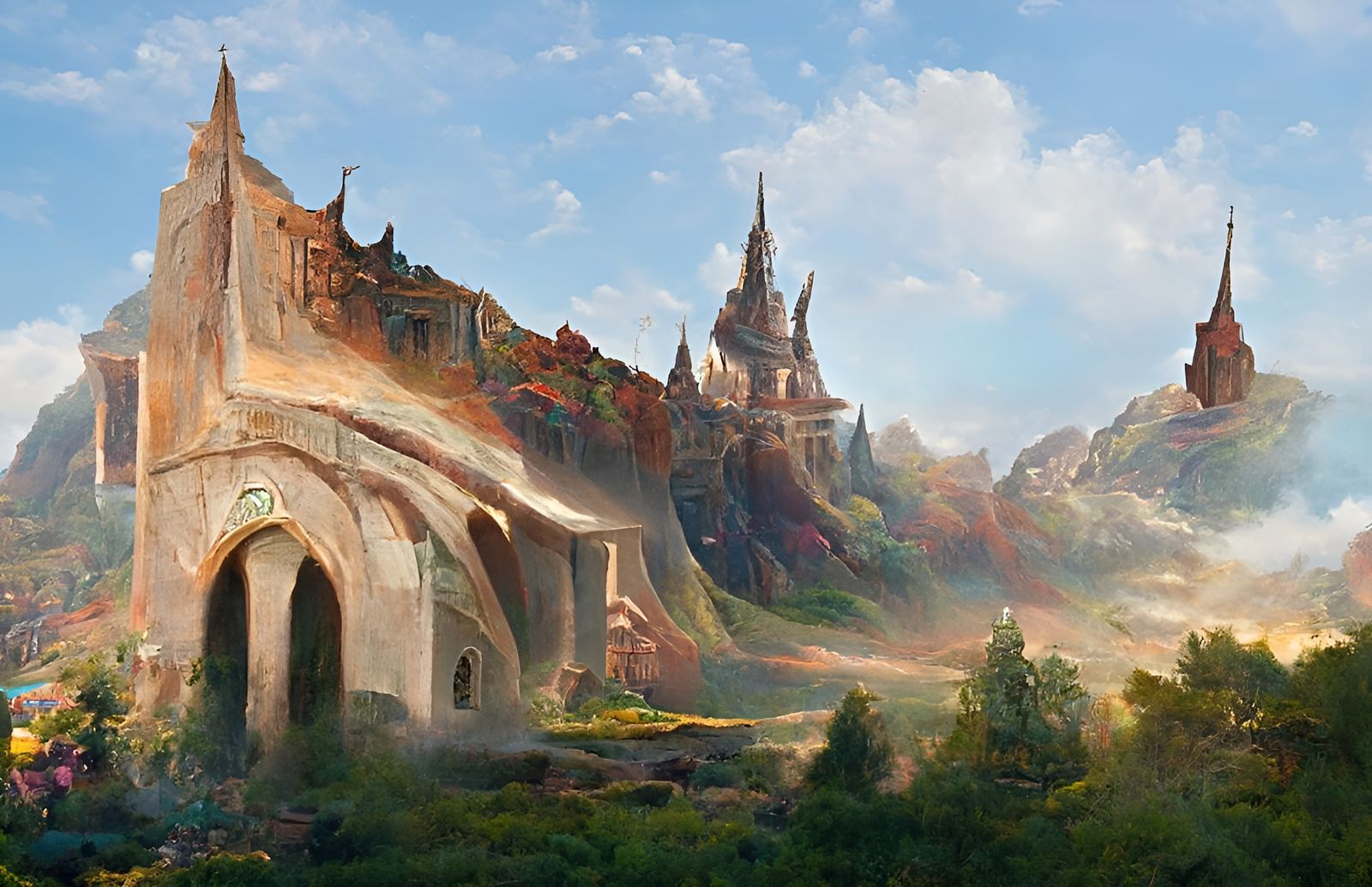 Grand Magical Academy: Whimsical Fantasy Art