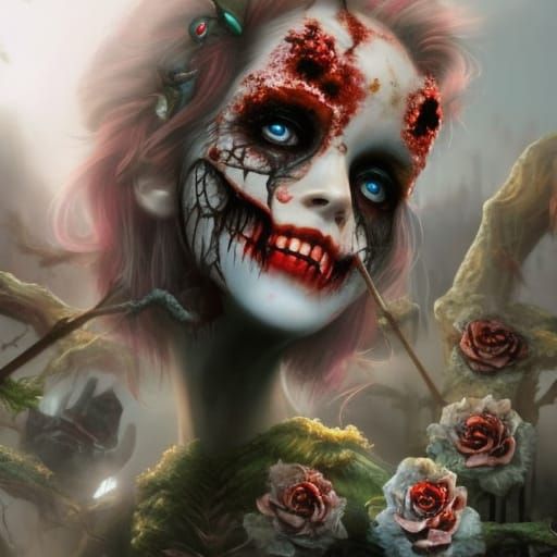 Sinister Zombie Baby in Stygian Wonderland