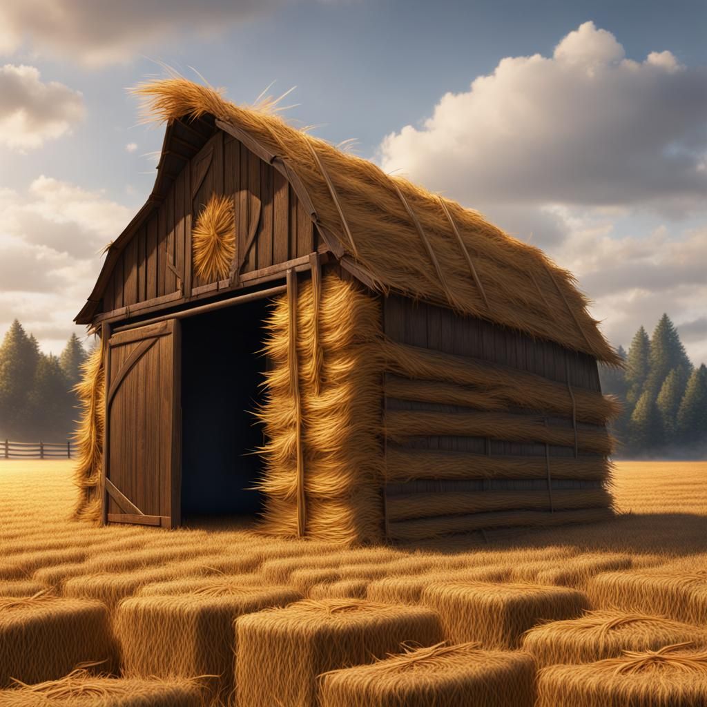 Golden Needle in Haystack: Detailed Matte Painting