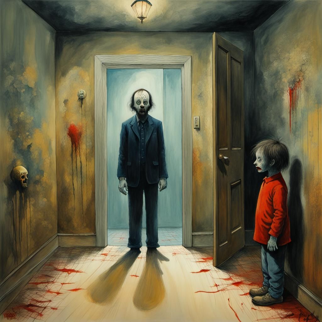 The Shining: A Gouache and Watercolor Horror Masterpiece