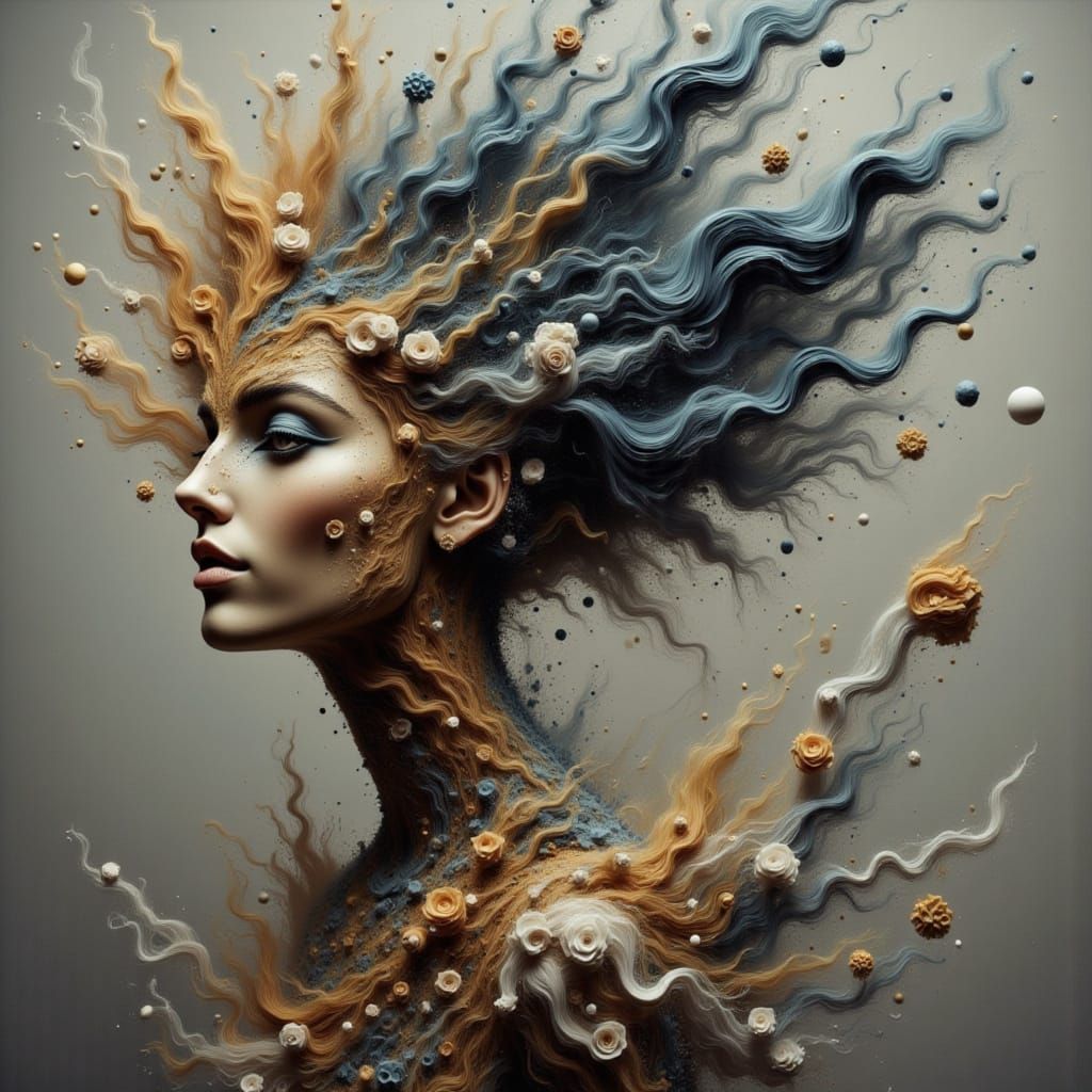 Ethereal Dreamscape in a Whimsical, Digital Art Style
