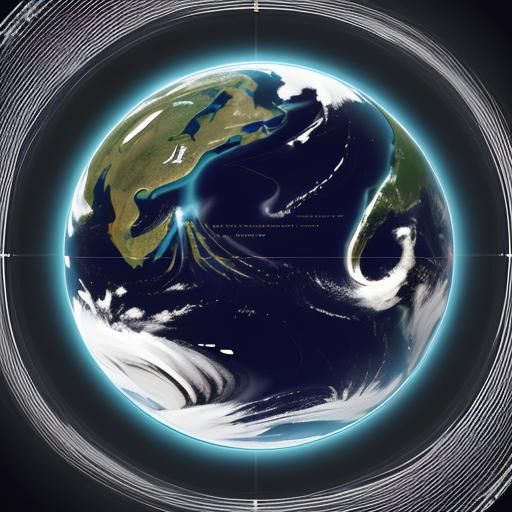 Stylized Vector Graphic Earth Illustration