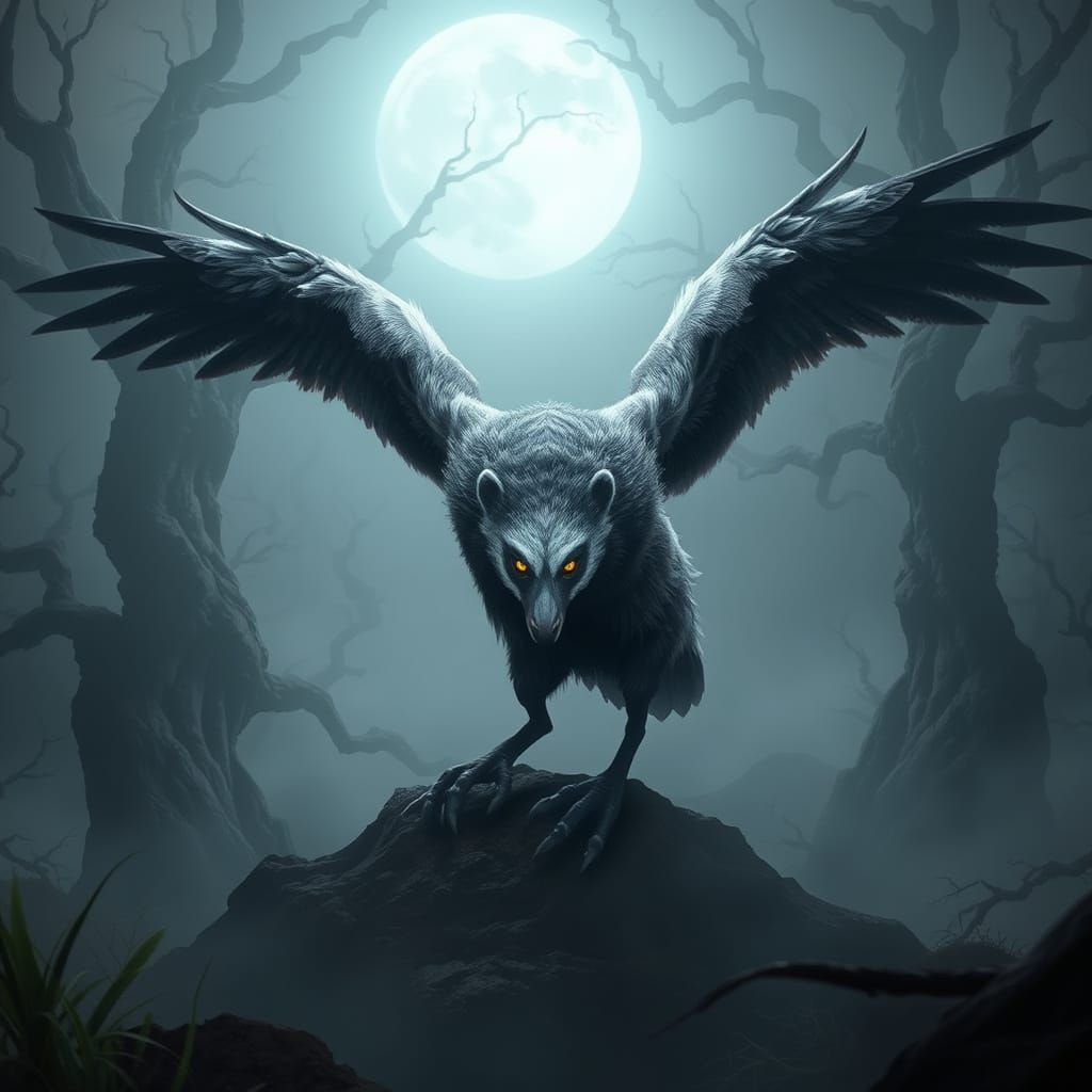 Mystical Forest Hunter with Honey Badger and Goose Traits