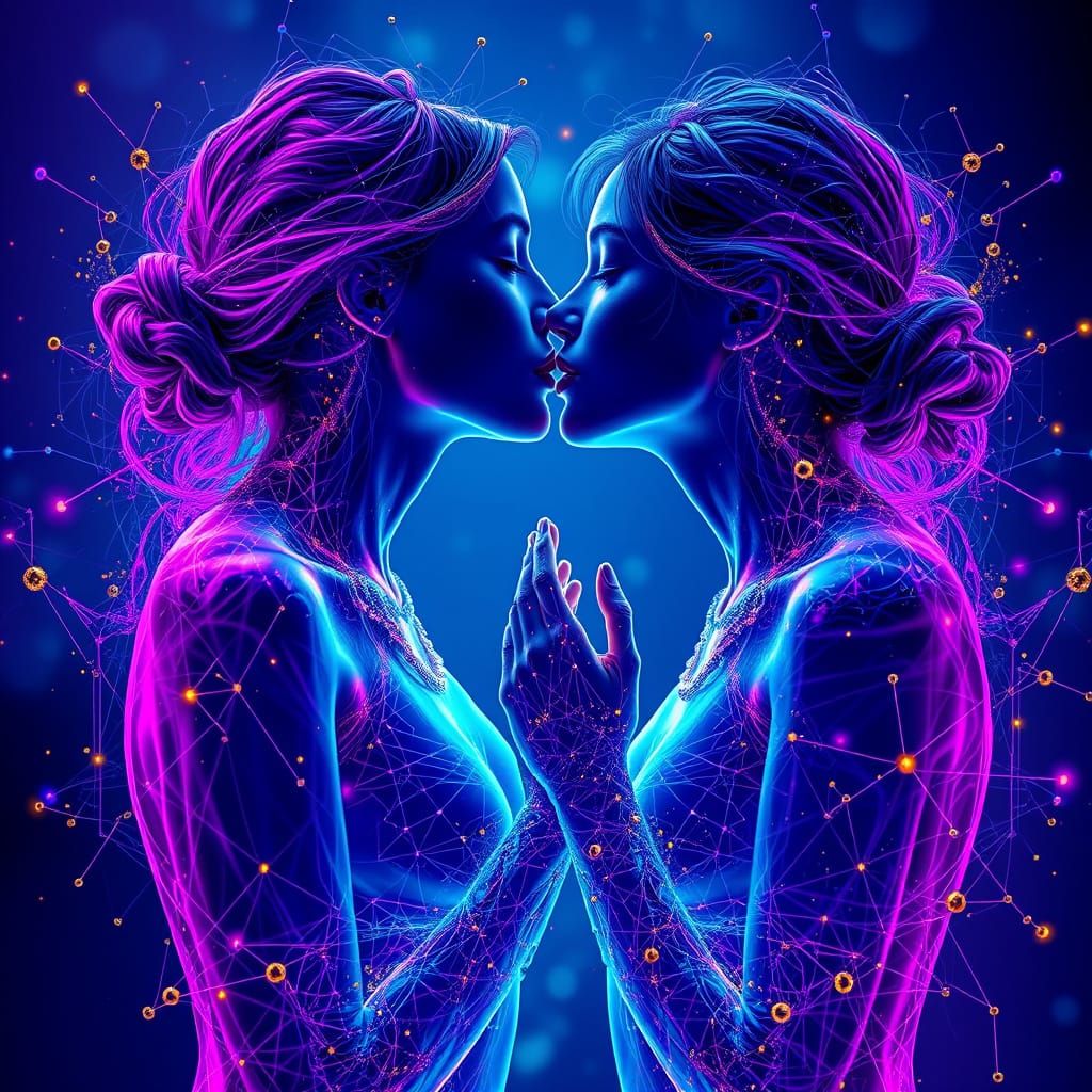 Fractured Elysium: Quantum Lovers in Multidimensional Embrac...