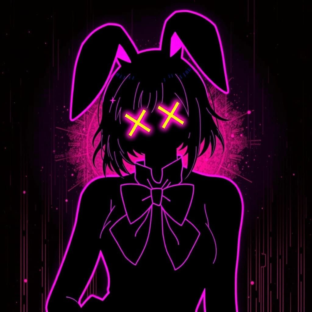 Hyper-Realistic Cackling Dancer in Synthwave Aesthetic