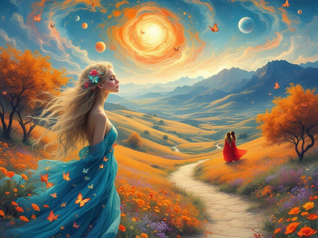 A young, fair-skinned woman