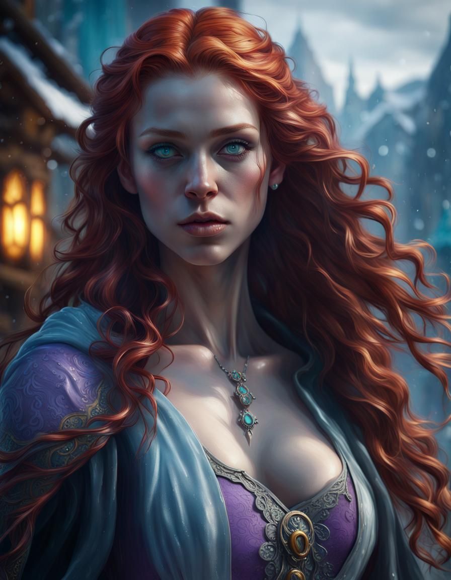Fantasy Girl Portrait with Dynamic Lighting