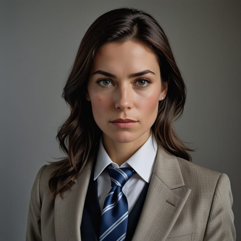 Elegant Woman in Formal Business Attire
