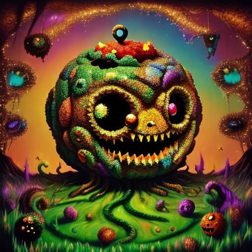 Gingerbread Pac-Man Chomps Gingerbread Ghosts in Whimsical H...