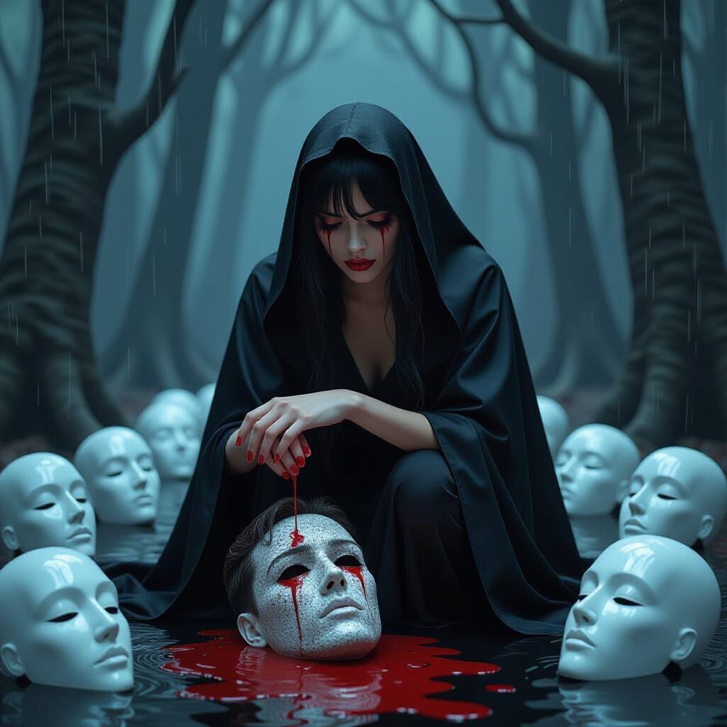 Planetary Grief: A Dark Surrealist Vision