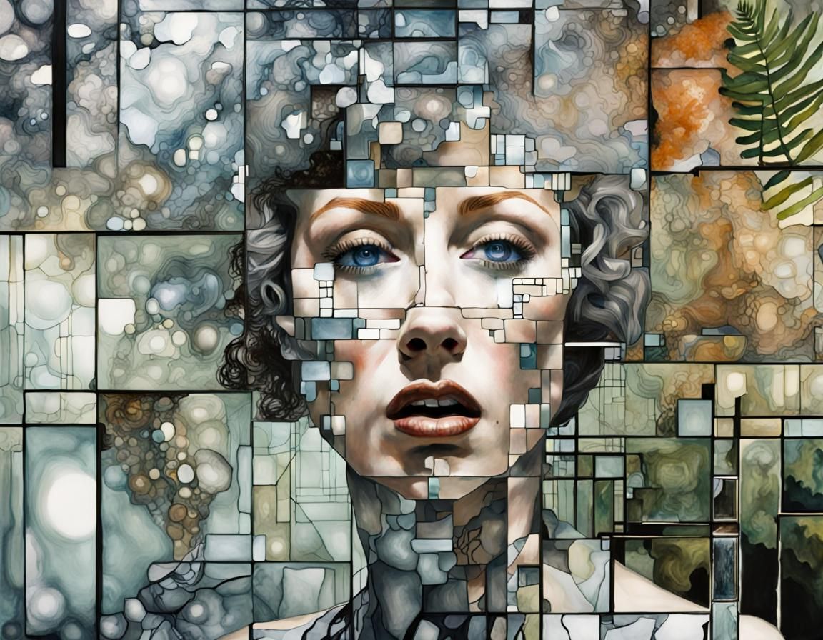 Neural Network Dreams in Klimt Style: Shattered Mirror and F...
