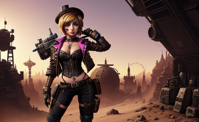 Steampunk Tiny Tina in Borderlands 2 Style