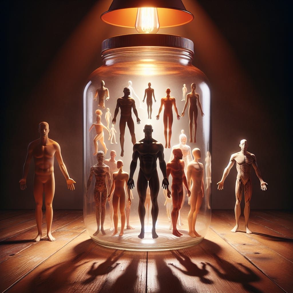 Dissociative Identity Disorder: Ethereal Figures in a Jar