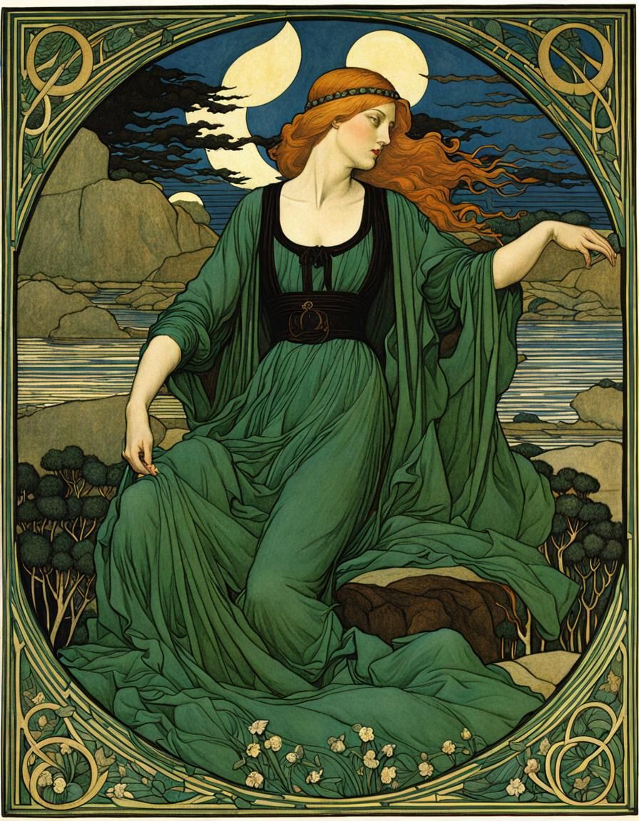 Ethereal Banshee Art Inspired by Symbolism