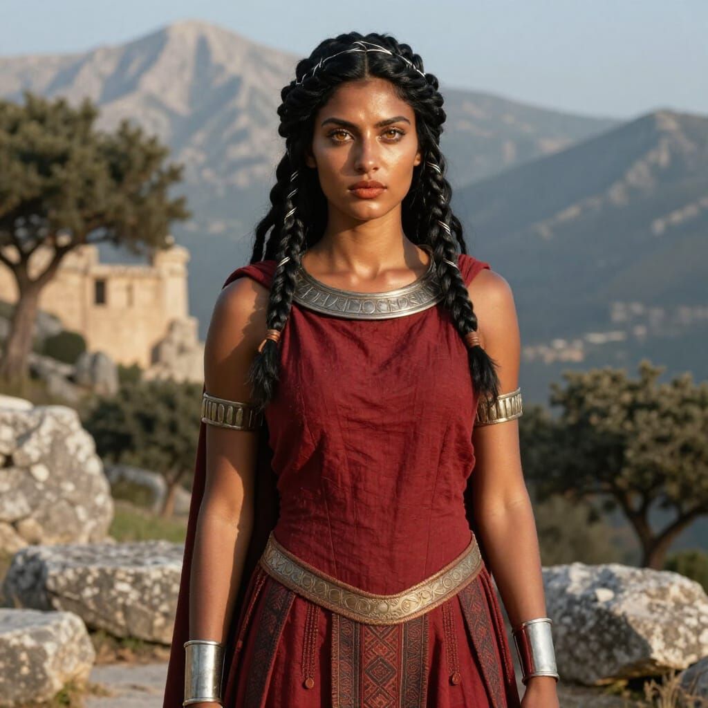 Hellenic Queen Kleophyle Arkadia Basilissa Outdoor Portrait