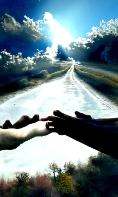 Road to Heaven: Ethereal Sunshine Journey