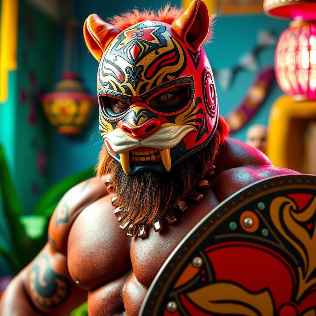 Hyperrealistic Photograph of El Tigre Braum in Mexico