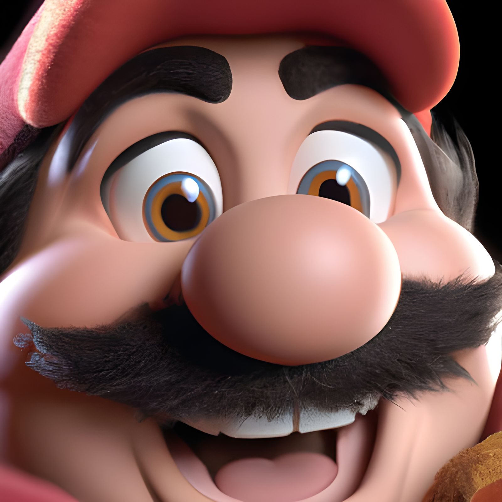 Super Mario as Happy Muppet in Stop Motion