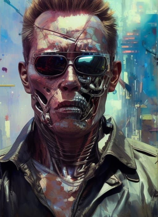 The Terminator: Hyperdetailed Photorealistic Digital Art