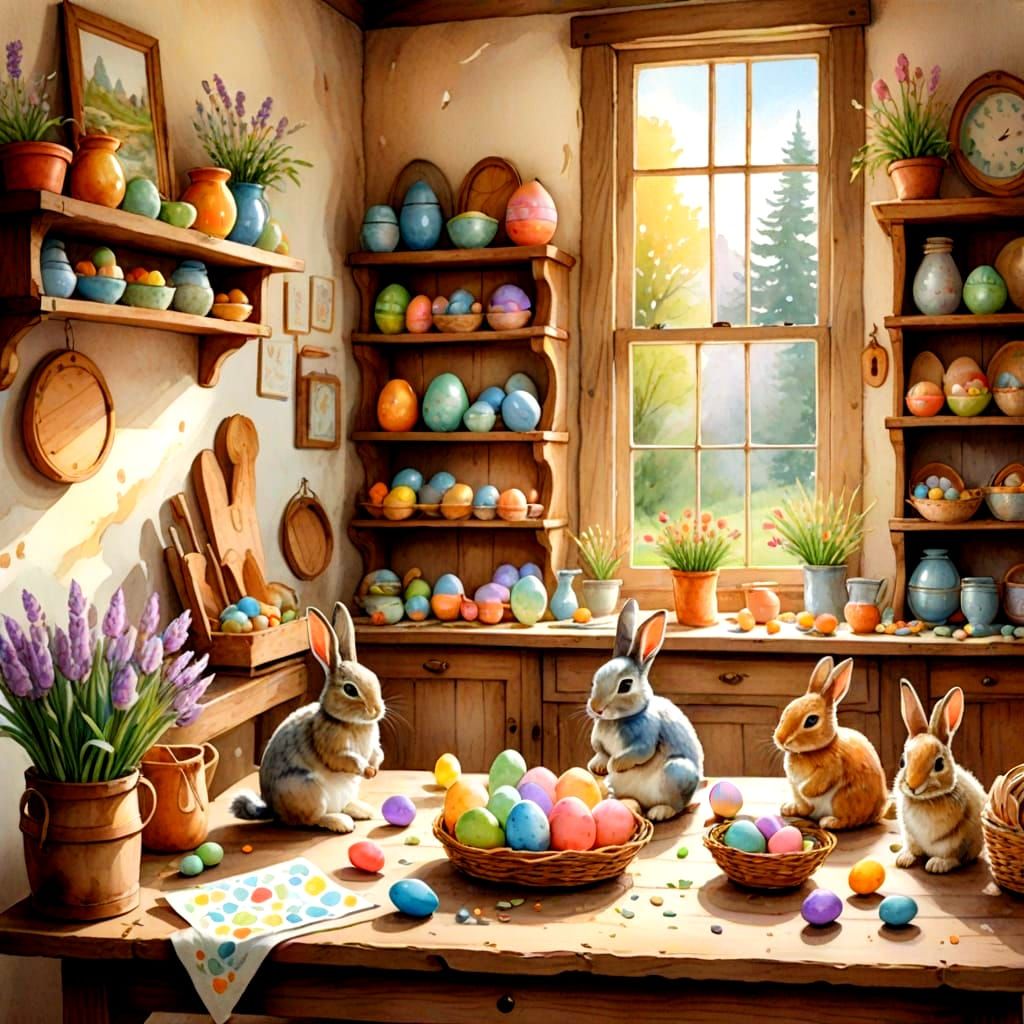 Easter Bunnies Egg Decorating Workshop