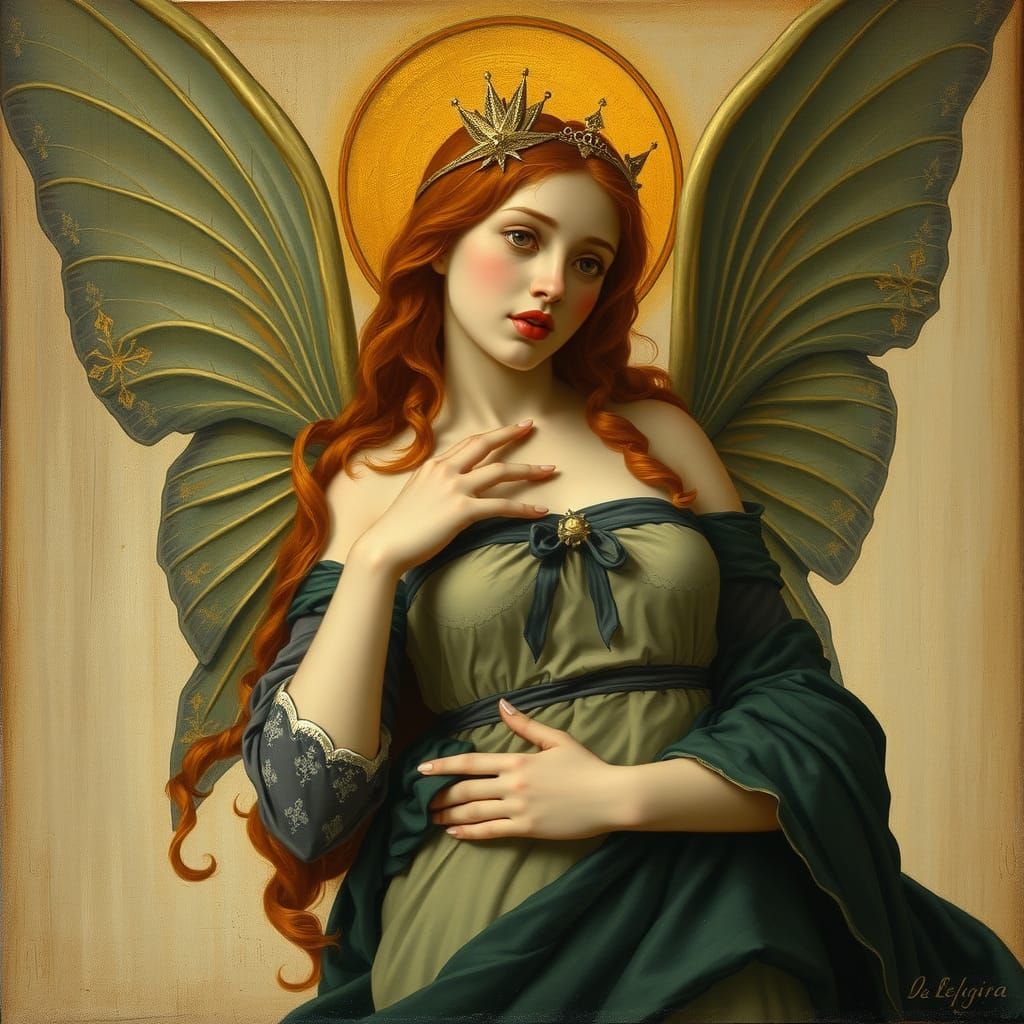 Vampire Fairy in Renaissance Style