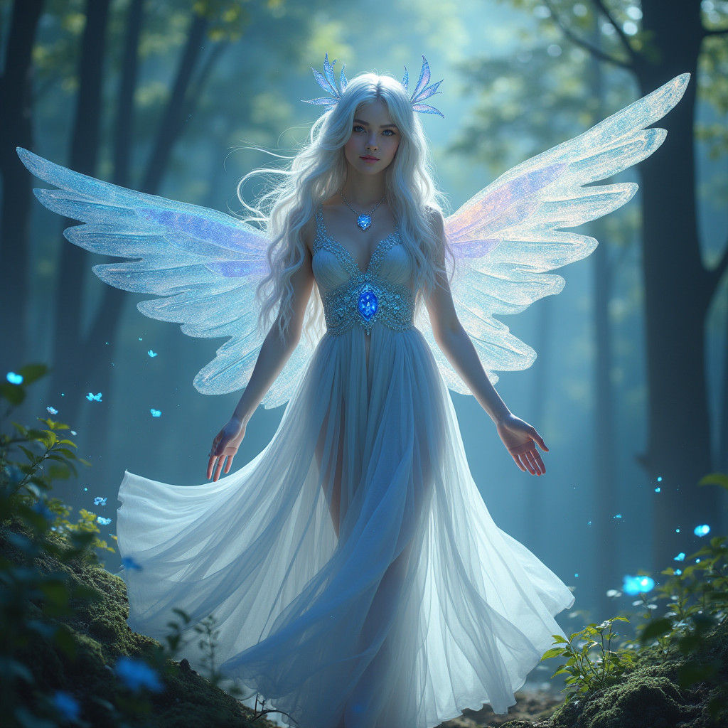 Mystical Creature Norin in Ethereal Landscape