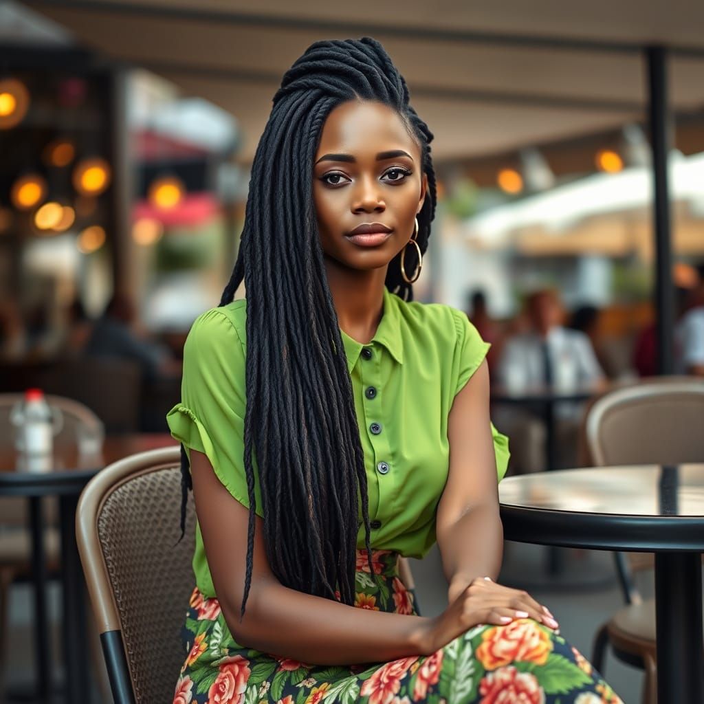 Portrait of a Jamaican woman