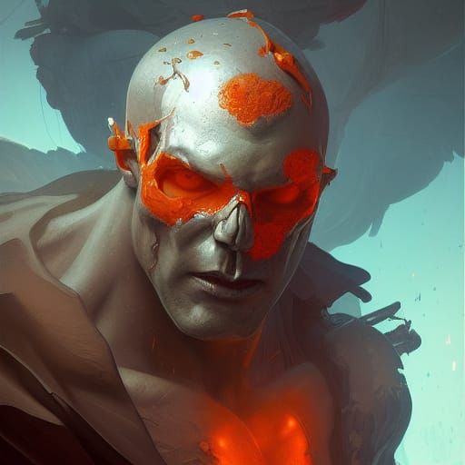 Skull-Headed Buff Man Concept Art