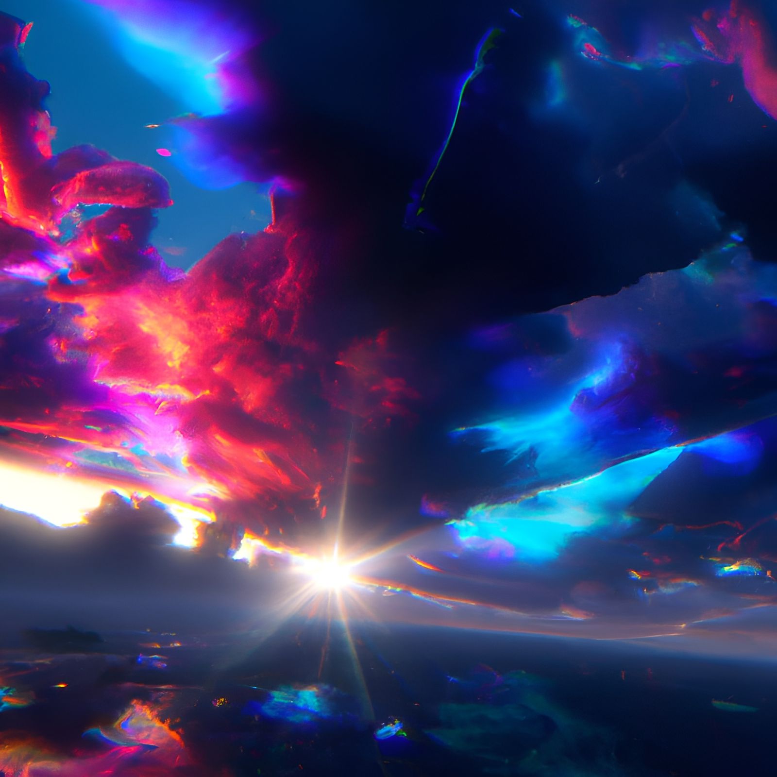 Broken Sky Reveals Cosmic Carnage in Digital Art