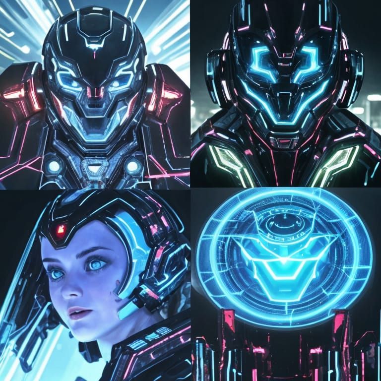 A Mystical Scene in Abstract Art